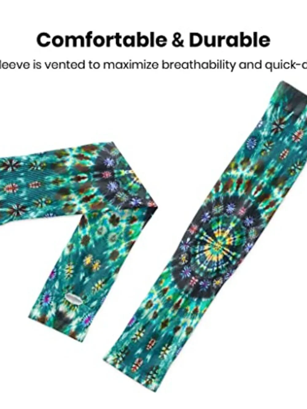 UV Arm Sleeves for Gardening Women Sun Protection Tie Dye Cooling